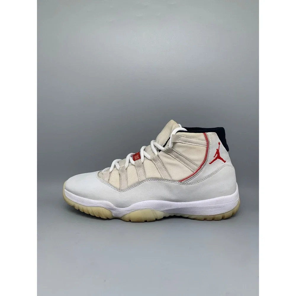 Jordan 11 Retro Platinum Tint‎ Sail Red 378037-016 Men's Sz 11